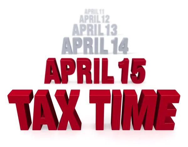 Zbliża się czas podatku — Zdjęcie stockowe