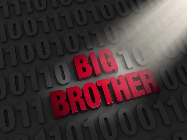 Big Brother in the Computer Code — Stock Photo, Image