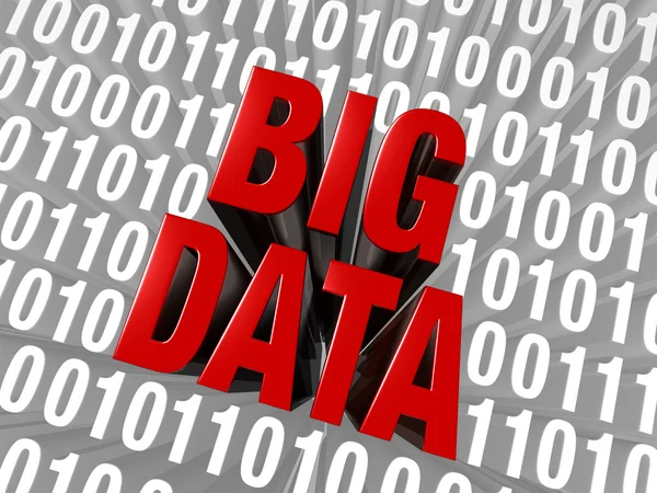 Big Data Emerges From Computer Code — Stock Photo, Image
