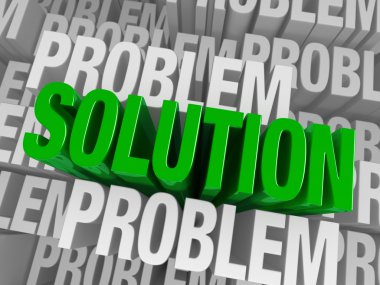 sorunlar tarafından çevrili bir çözüm ortaya çıkıyor.