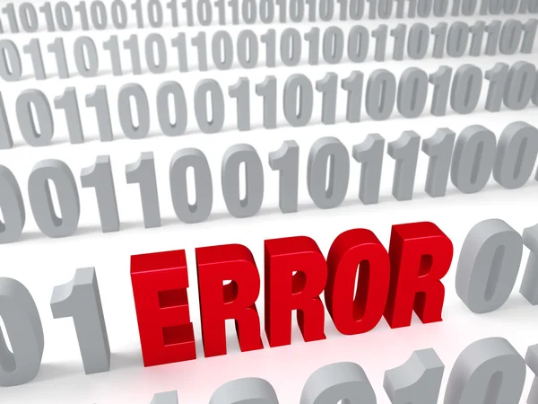 Error In The Data — Stock Photo, Image