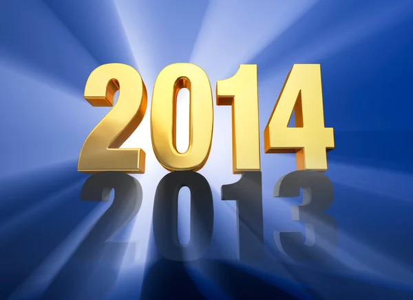 2014 Sostituisce 2013 — Foto Stock