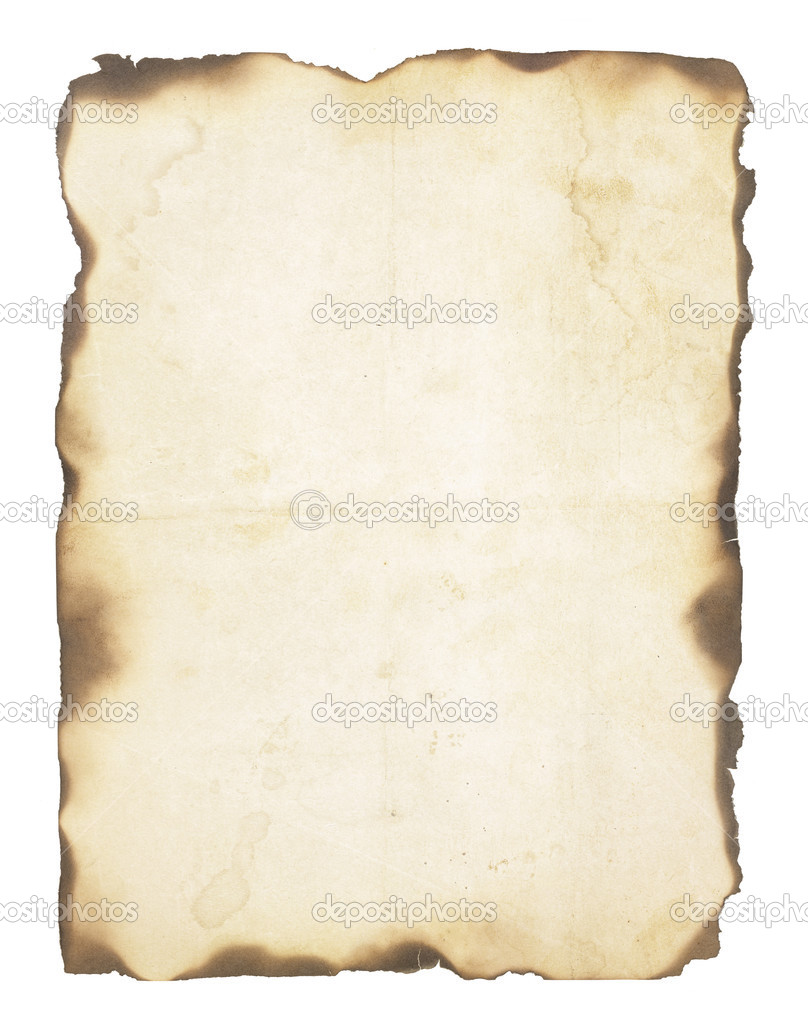 Old Paper With Burned Edges