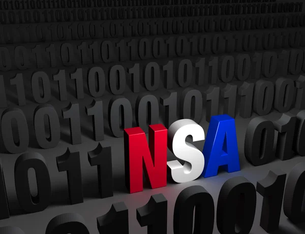 NSA gömmer sig i den mörka web — Stockfoto