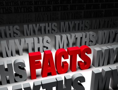 Bright Facts Vs Dark Myths clipart