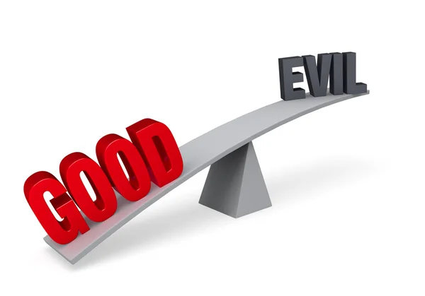 Good Outweighs Evil — Stock Photo, Image