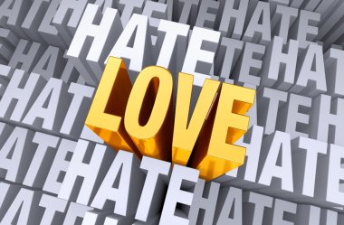 Love Rises Above Hate clipart