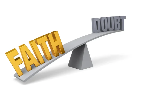 Faith Outweighs Doubt — Stock Photo, Image