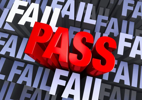 Pass Not Fail — Stock Photo, Image