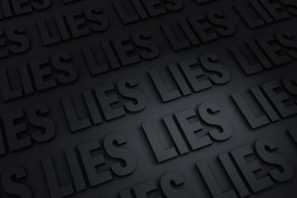 Todas as mentiras — Fotografia de Stock
