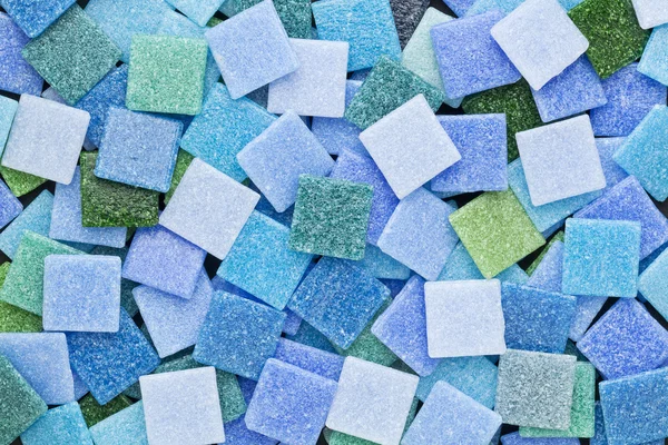 Płytki mozaika niebieski i zielony — Zdjęcie stockowe