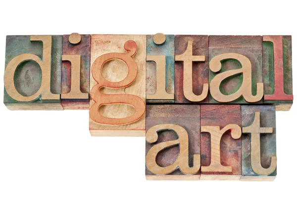 Arte digitale in legno — Foto Stock