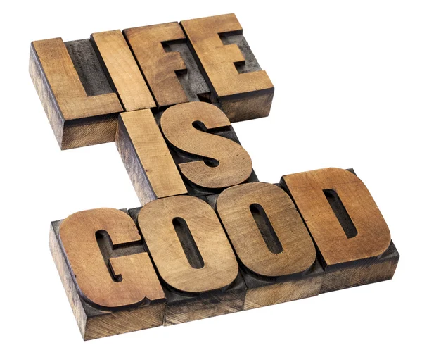 Life is good - positivity concept — Stock Photo, Image