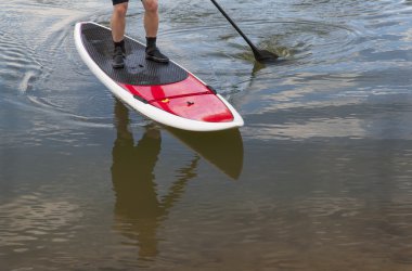 paddleboard kadar kürek çekmeye stand