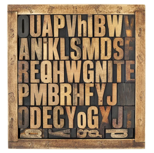 Vintage Alfabetletters — Stockfoto