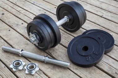Cast iron dumbbell