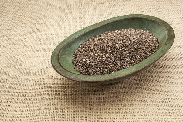 Tigela de semente de chia — Fotografia de Stock