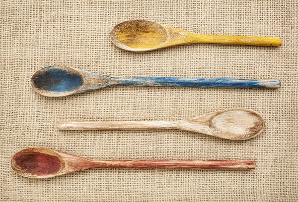 Rustic wooden spoons — Stock Photo, Image