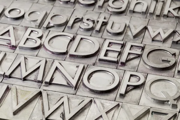 Metal alphabet abstract — Stock Photo, Image