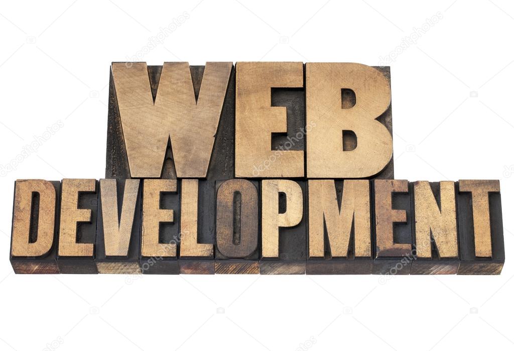 Web development in wood type