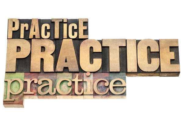 Practice - motivation concept — Stock Photo, Image