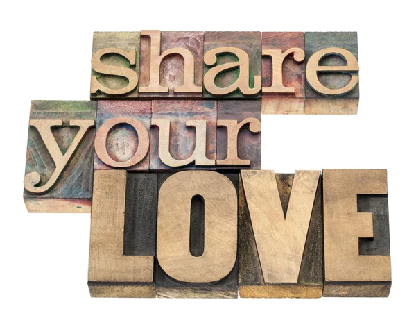 Partilha o teu amor — Fotografia de Stock