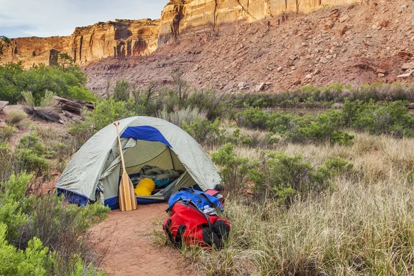 Canyonlands içinde kamp Nehri — Stok fotoğraf