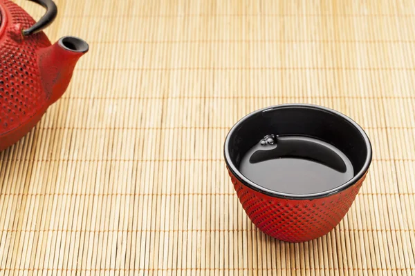 Tazza di tè con tetsubina — Foto Stock