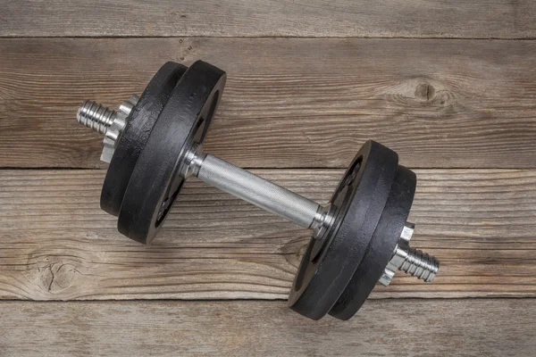 Cast iron dumbbell — Stockfoto