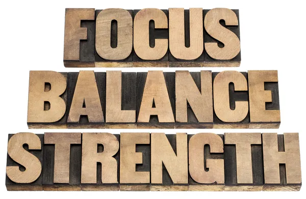 Focus, balance, strength — Stock Photo, Image