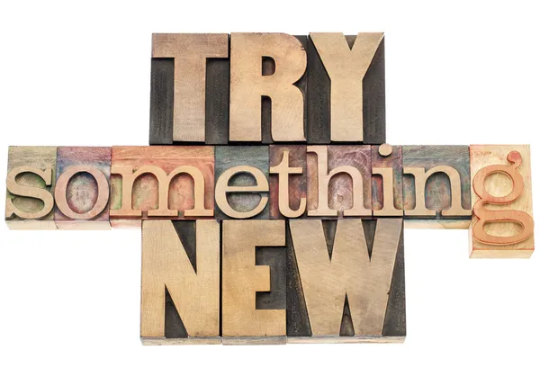 Try something new — Stock Photo, Image