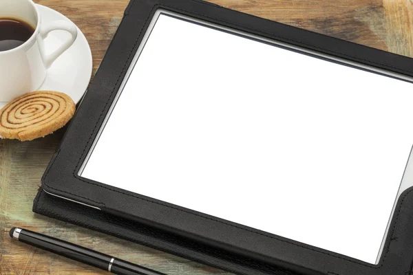 Tableta digital con pantalla en blanco — Foto de Stock
