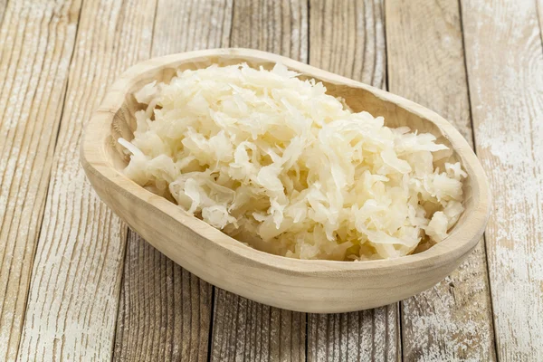 Schüssel Sauerkraut — Stockfoto