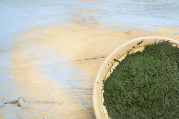 Polvere di Spirulina hawaiana — Foto Stock