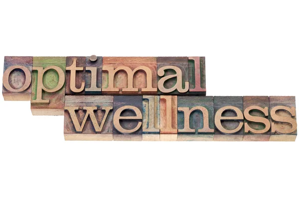 Optimal wellness in wood type — Stock Photo, Image