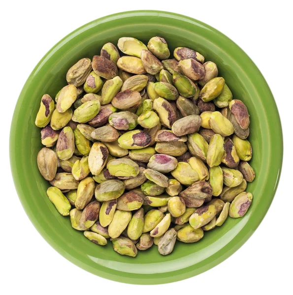 Bowl of pistachio nuts — Stock Photo, Image