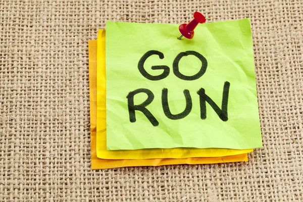 Go run reminder — Stock Photo, Image