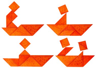 Tangram balıkçı veya kürekçi