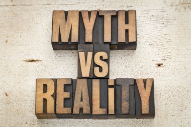 myth versus reality clipart