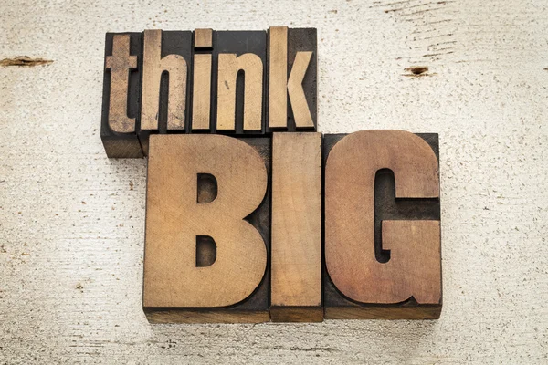 Think big motivation — Stock Photo, Image