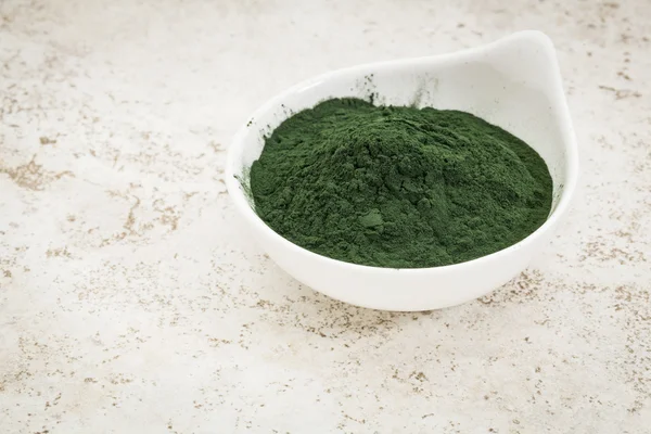 Polvere di Spirulina hawaiana — Foto Stock