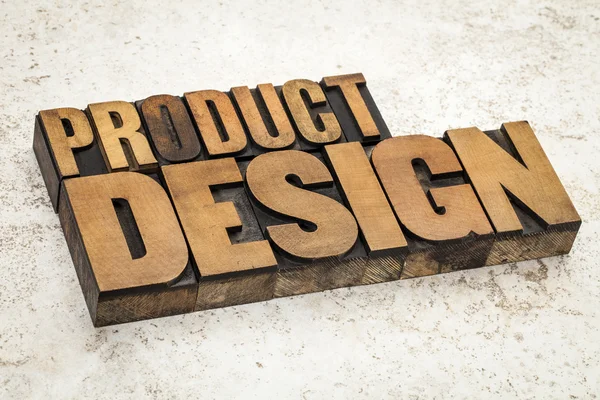 Product design in wood type — Stock Photo, Image