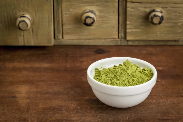 Moringa folha em pó — Fotografia de Stock