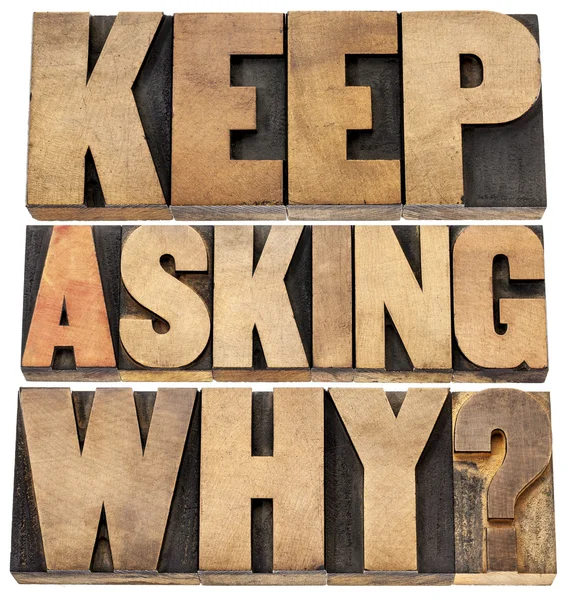 Keep asking why — Stock Photo, Image