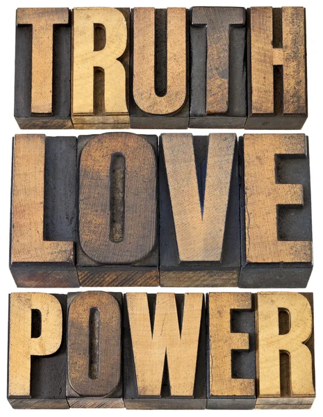 Adevăr, iubire și putere — Fotografie, imagine de stoc
