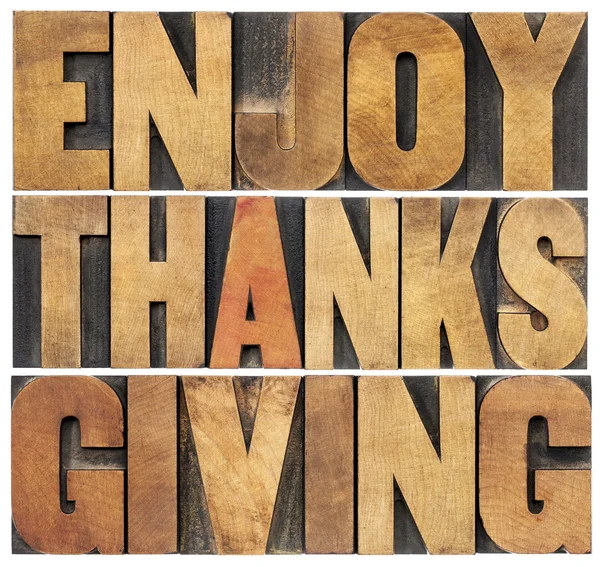 Njut av thanksgiving — Stockfoto