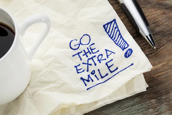 Go the extra mile — Stock Photo, Image