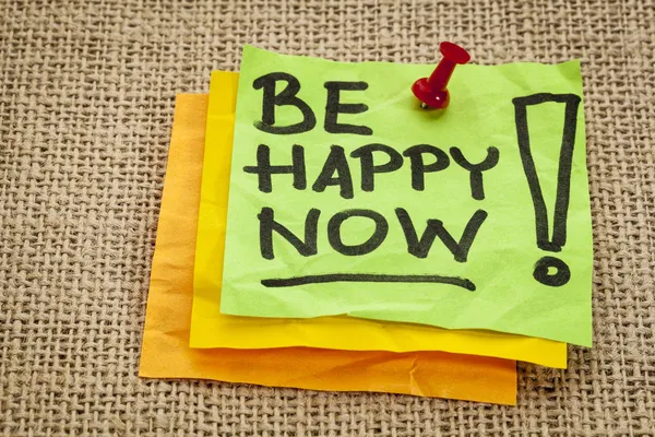 Ser feliz agora — Fotografia de Stock