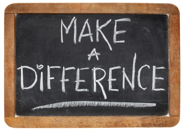 Make a difference — Stock Photo, Image