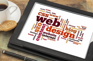 Web Tasarım sözcük veya etiket bulutu